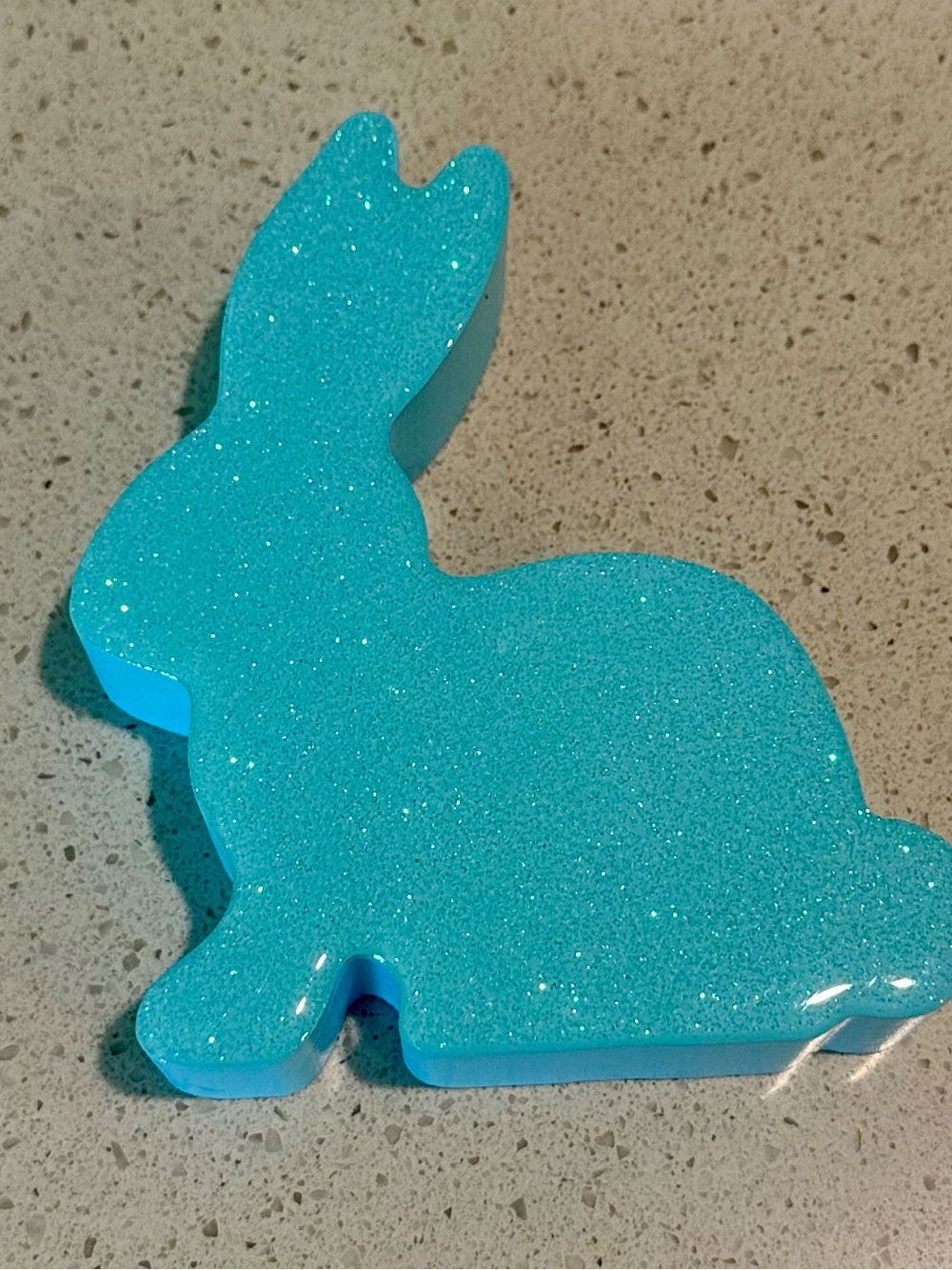 Hobby Lobby Turquoise Bunny Decorative Figure
